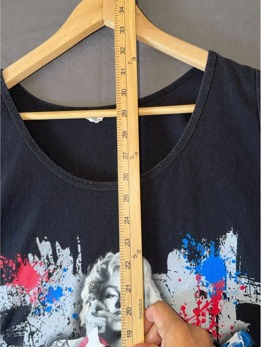 3XL Sleeveless Tank Top Patriotic Pin‑Up American Flag Graphic Front & back USA